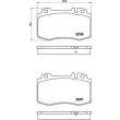 Jeu de 4 plaquettes de frein avant BREMBO P 50 053X - Visuel 2