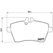 Jeu de 4 plaquettes de frein avant BREMBO P 50 054 - Visuel 2