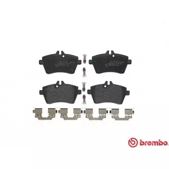 Jeu de 4 plaquettes de frein avant BREMBO P 50 054