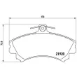 Jeu de 4 plaquettes de frein avant BREMBO P 50 055 - Visuel 2