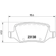 Jeu de 4 plaquettes de frein arrière BREMBO P 50 058 - Visuel 2
