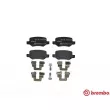Jeu de 4 plaquettes de frein arrière BREMBO P 50 058 - Visuel 1