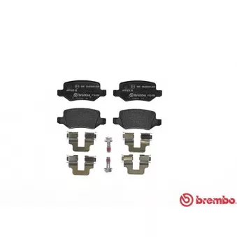 Jeu de 4 plaquettes de frein arrière BREMBO P 50 058