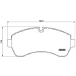 Jeu de 4 plaquettes de frein avant BREMBO P 50 059 - Visuel 2