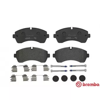 Jeu de 4 plaquettes de frein avant BREMBO P 50 059