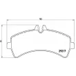Jeu de 4 plaquettes de frein arrière BREMBO P 50 060 - Visuel 2