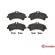 Jeu de 4 plaquettes de frein arrière BREMBO P 50 060 - Visuel 1