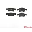 Jeu de 4 plaquettes de frein arrière BREMBO P 50 064 - Visuel 1