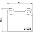 Jeu de 4 plaquettes de frein arrière BREMBO P 50 066 - Visuel 2