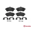Jeu de 4 plaquettes de frein avant BREMBO P 50 067 - Visuel 1