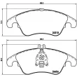 Jeu de 4 plaquettes de frein avant BREMBO P 50 069 - Visuel 2