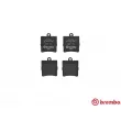 Jeu de 4 plaquettes de frein arrière BREMBO P 50 072 - Visuel 1
