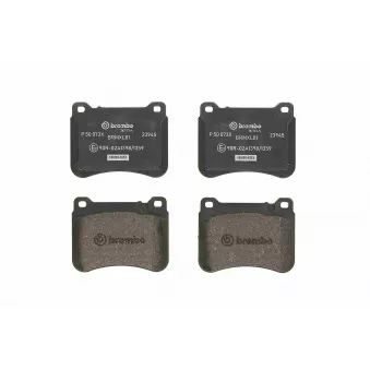 Jeu de 4 plaquettes de frein avant BREMBO P 50 073X