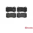 Jeu de 4 plaquettes de frein avant BREMBO P 50 074 - Visuel 1