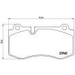 Jeu de 4 plaquettes de frein avant BREMBO P 50 074X - Visuel 2