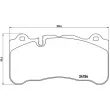 Jeu de 4 plaquettes de frein avant BREMBO P 50 078 - Visuel 2