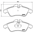 Jeu de 4 plaquettes de frein avant BREMBO P 50 080 - Visuel 2