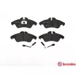 Jeu de 4 plaquettes de frein avant BREMBO P 50 080 - Visuel 1