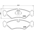 Jeu de 4 plaquettes de frein arrière BREMBO P 50 081 - Visuel 2