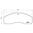 Jeu de 4 plaquettes de frein avant BREMBO P 50 083 - Visuel 2