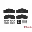 Jeu de 4 plaquettes de frein avant BREMBO P 50 083 - Visuel 1