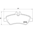Jeu de 4 plaquettes de frein arrière BREMBO P 50 084 - Visuel 2