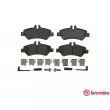 Jeu de 4 plaquettes de frein arrière BREMBO P 50 084 - Visuel 1