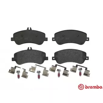 Jeu de 4 plaquettes de frein avant BREMBO