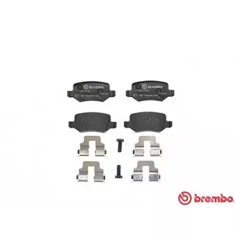 Jeu de 4 plaquettes de frein arrière BREMBO P 50 090
