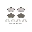Jeu de 4 plaquettes de frein arrière BREMBO P 50 091X - Visuel 1