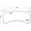 Jeu de 4 plaquettes de frein avant BREMBO P 50 092 - Visuel 2