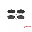 Jeu de 4 plaquettes de frein avant BREMBO P 50 093 - Visuel 1