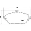 Jeu de 4 plaquettes de frein avant BREMBO P 50 093X - Visuel 2