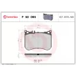 Jeu de 4 plaquettes de frein avant BREMBO P 50 095 - Visuel 2