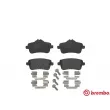 Jeu de 4 plaquettes de frein arrière BREMBO P 50 099 - Visuel 1