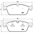 Jeu de 4 plaquettes de frein avant BREMBO P 50 102 - Visuel 2