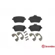 Jeu de 4 plaquettes de frein arrière BREMBO P 50 103 - Visuel 1