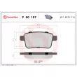 Jeu de 4 plaquettes de frein arrière BREMBO P 50 107 - Visuel 2