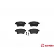 Jeu de 4 plaquettes de frein arrière BREMBO P 50 107 - Visuel 1