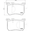 Jeu de 4 plaquettes de frein avant BREMBO P 50 111 - Visuel 2