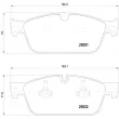 Jeu de 4 plaquettes de frein avant BREMBO P 50 112 - Visuel 2