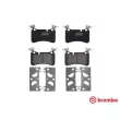 Jeu de 4 plaquettes de frein arrière BREMBO P 50 113 - Visuel 1