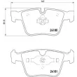 Jeu de 4 plaquettes de frein arrière BREMBO P 50 116 - Visuel 2