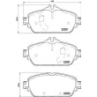 Jeu de 4 plaquettes de frein avant BREMBO P 50 119 - Visuel 2