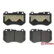 Jeu de 4 plaquettes de frein avant BREMBO P 50 123 - Visuel 1
