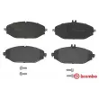 Jeu de 4 plaquettes de frein avant BREMBO P 50 124 - Visuel 1