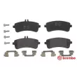 Jeu de 4 plaquettes de frein arrière BREMBO P 50 125 - Visuel 1