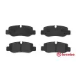 Jeu de 4 plaquettes de frein arrière BREMBO P 50 126 - Visuel 1
