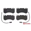 Jeu de 4 plaquettes de frein avant BREMBO P 50 127 - Visuel 1