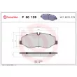 Jeu de 4 plaquettes de frein avant BREMBO P 50 129 - Visuel 2